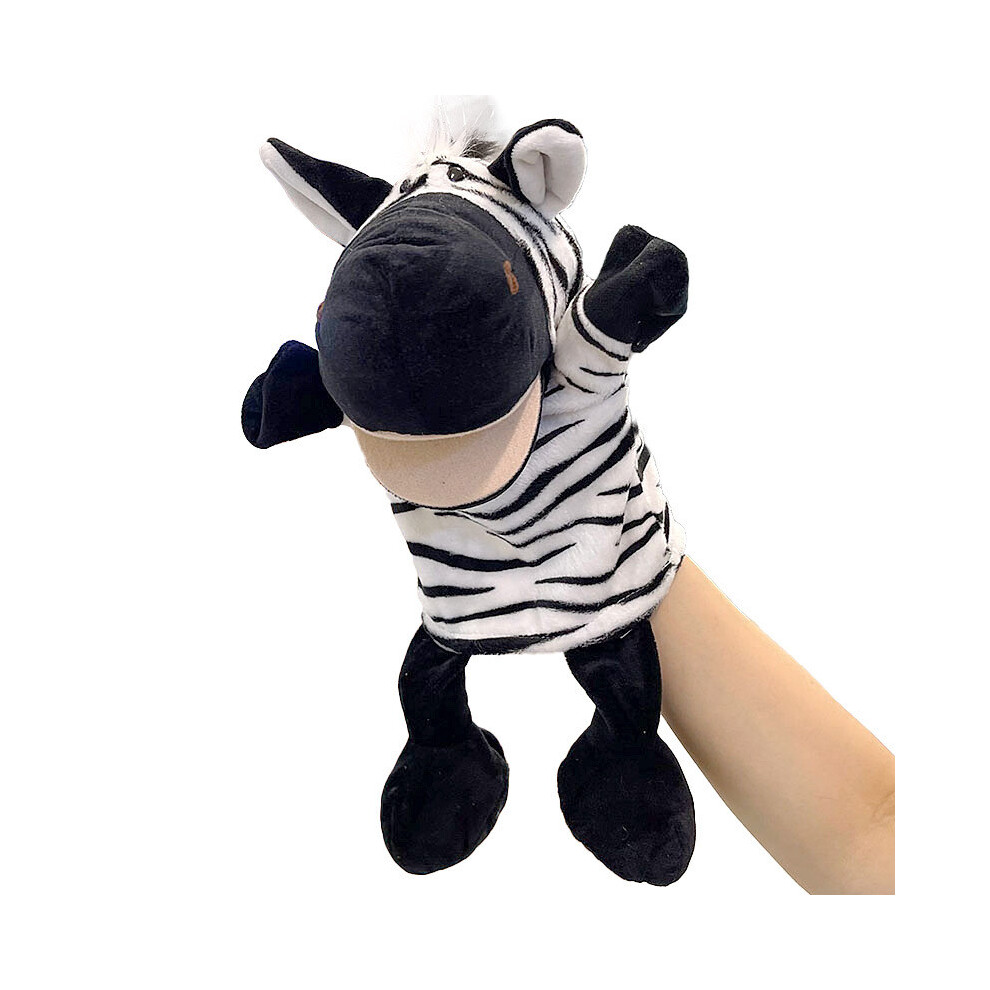 (Zebra) Cows Ducks Pigs Frogs Mouth Opening Ventriloquis Puppet Toys Hand Gift Plush Kid