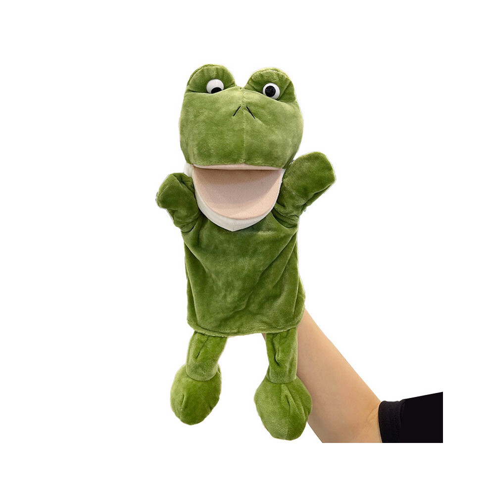 (Frog) Cows Ducks Pigs Frogs Mouth Opening Ventriloquis Puppet Toys Hand Gift Plush Kid