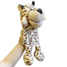 (Leopard) Cows Ducks Pigs Frogs Mouth Opening Ventriloquis Puppet Toys Hand Gift Plush Kid