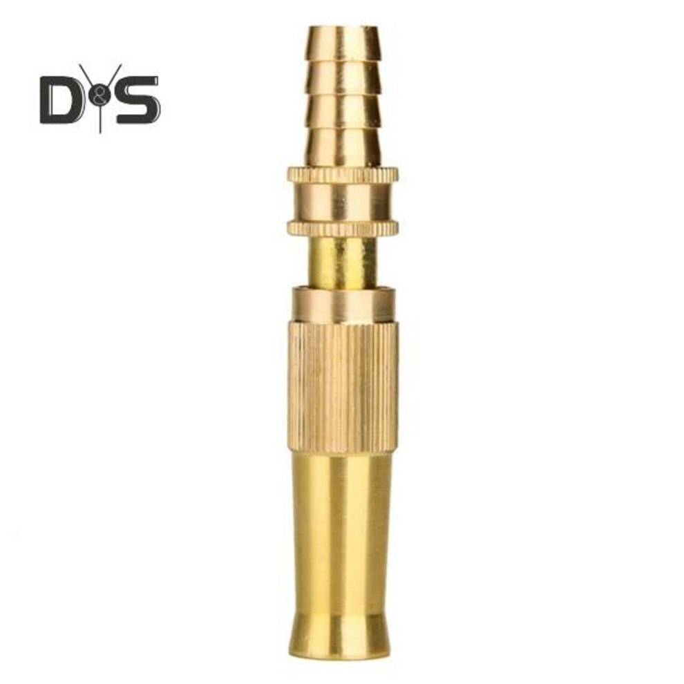 (as the picture, 1pc) Copper Hose Nozzle Adjustable Spray Nozzle High Pressure Jet Nozzle Heavy Duty Sprayer For Garden Hoses Patio Lawn Watering Car Washing