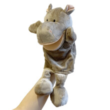(Hippopotamus) Ducks Cows Pigs Frogs Mouth Opening Ventriloquis Puppet Toys Hand Gift Kid Plush