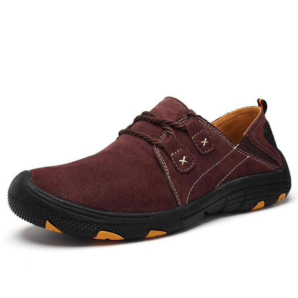 (red, 41) 2024 Men's Non-slip Outdoor Hiking Shoes - Durable And Comfortable For Sports And Leisure, Available In Large Sizes.