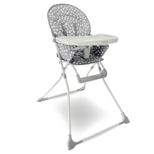 My Babiie MBHC1 Compact Highchair - Grey Dalmatian
