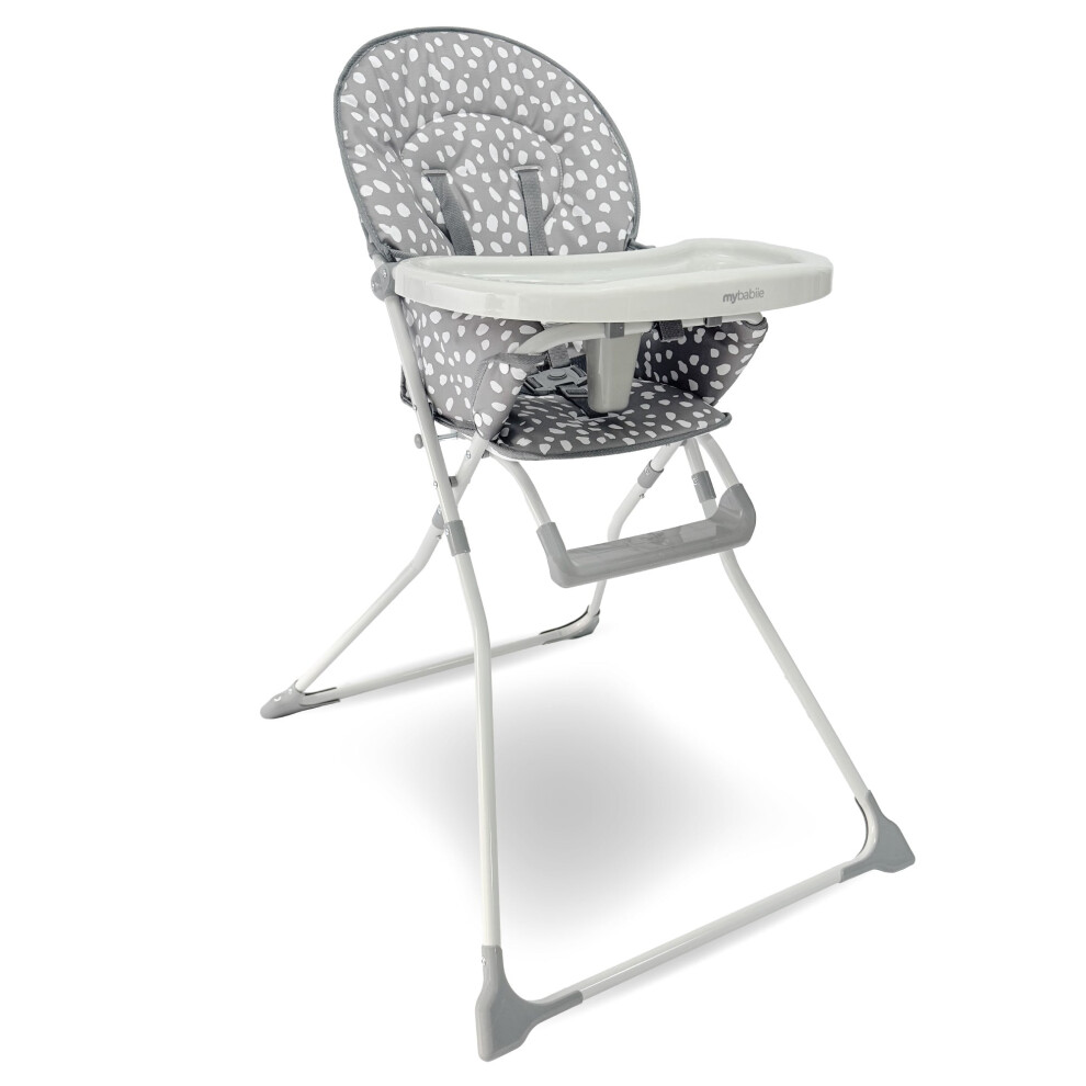 My Babiie MBHC1 Compact Highchair - Grey Dalmatian