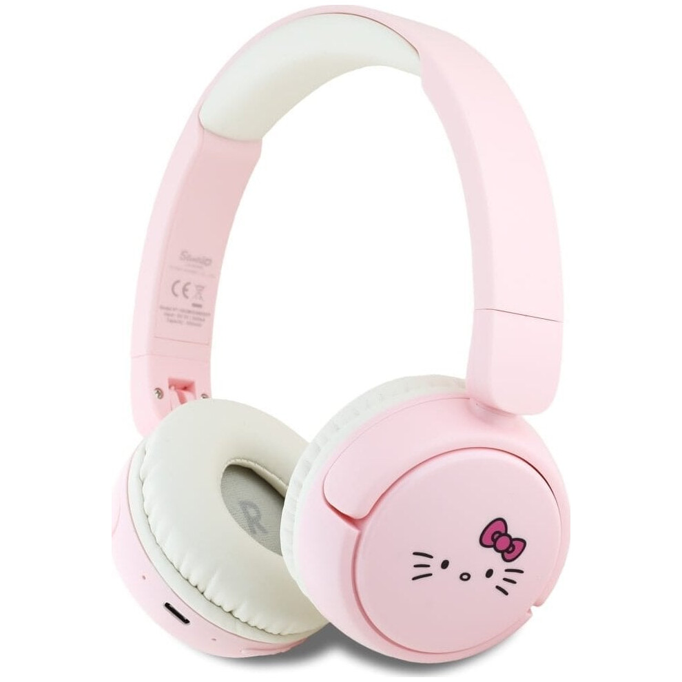 Hello Kitty Face Logo Bluetooth Wireless Headphones - Hkobhv6rokfp Pink