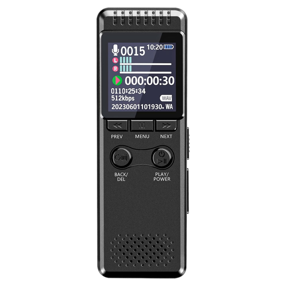 32GB Digital Voice Recorder with 8000 Hours Recording Capacity, Activated Audio for Meeting Lecture-image-OPC-PHCH5TD-NEW