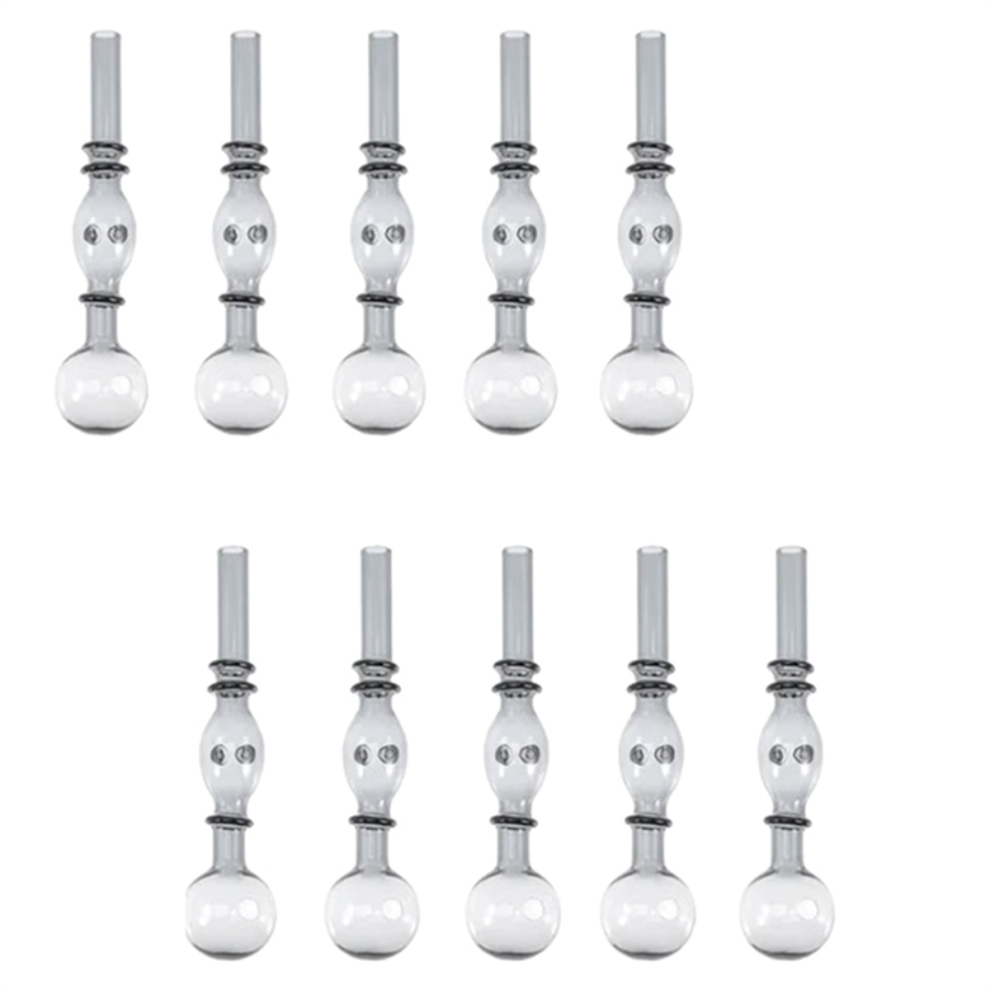 10PCS Glass Oil Lamp Burners High Borosilicate Burner Pipe Heat Resistant Lantern Cover