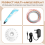 3D Printing Pen with Display Multifunctional Brush UK Plug 8