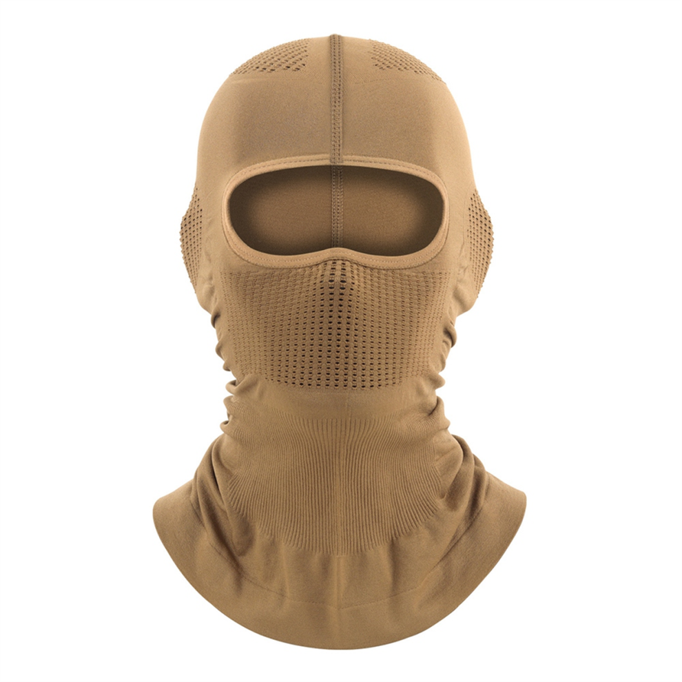 Ice Silk Sunscreen Mask Full Face Sports Headgear Bicycle Motorcycle Riding Yellow 4854213342206