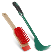 Mower Deck, Scrubbing Brush, Stiff Bristle Brush with, Lawn Maintenance Deck for Gardening