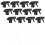 12 Pcs Trigger Sprayer Bottle Nozzle Head - 28/410 Neck Size 1