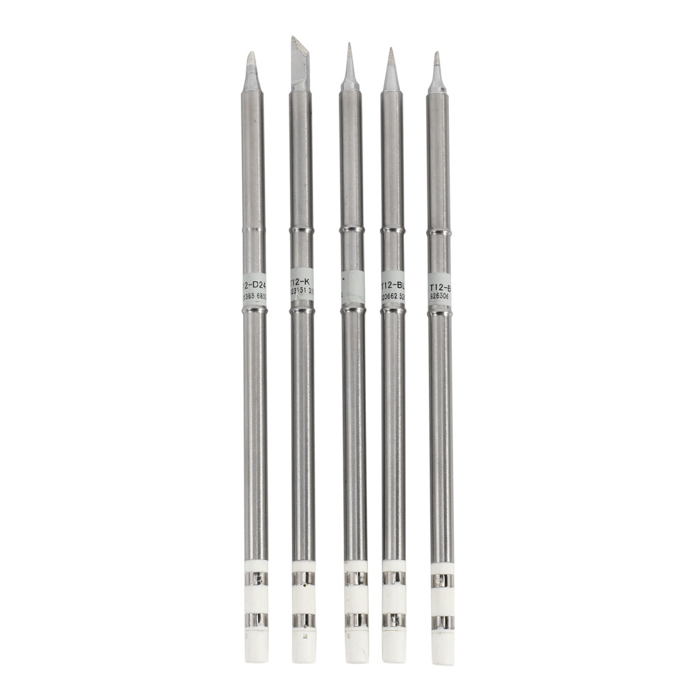 5 Pcs T12 Series Solder Iron Tips For Fx951 950D Soldering Station 4851255839220