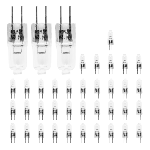 40PCS G4 12V 20W Halogen Lamp Bulb Inserted Beads Crystal Bulbs 2