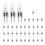 40PCS G4 12V 20W Halogen Lamp Bulb Inserted Beads Crystal Bulbs 1