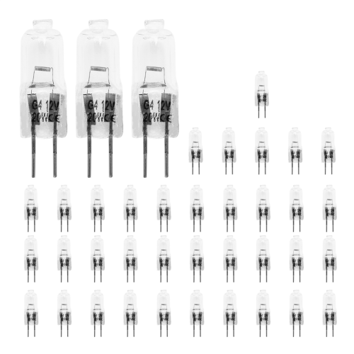 40PCS G4 12V 20W Halogen Lamp Bulb Inserted Beads Crystal Bulbs 1