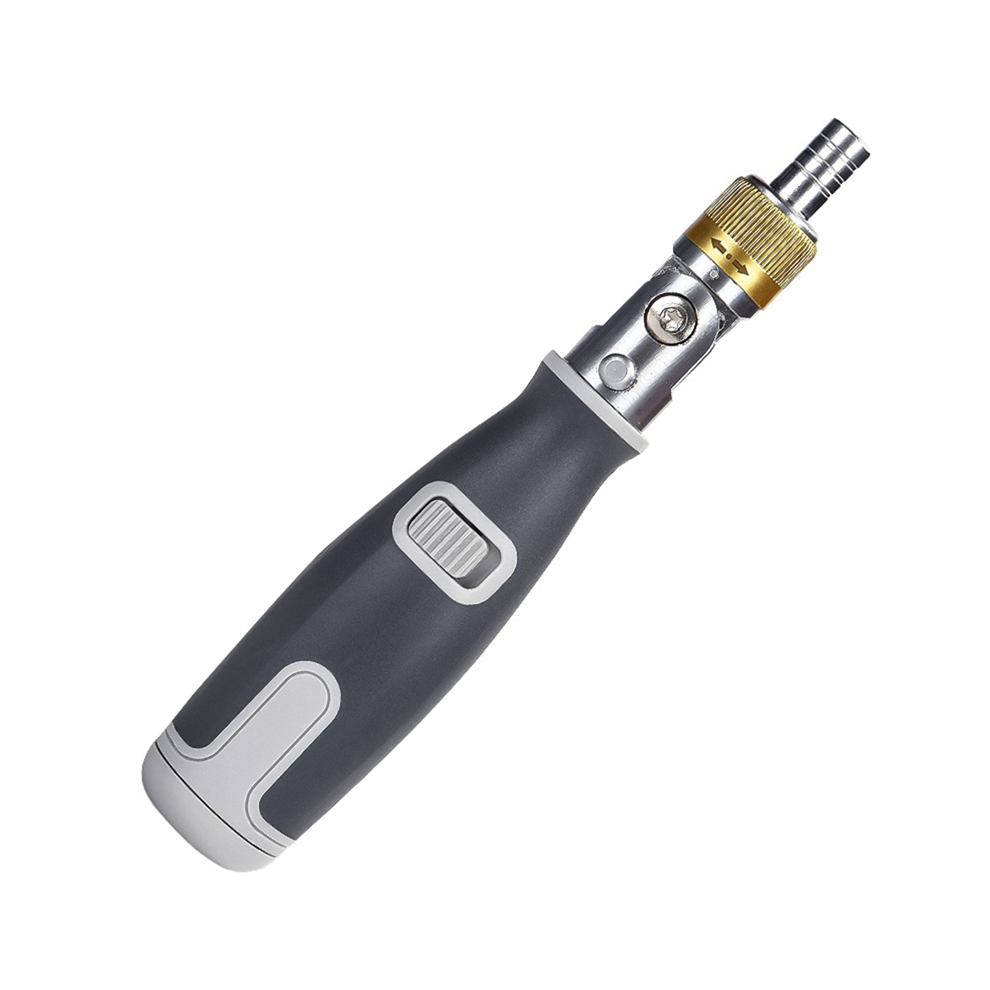 10-In-1 Gray Screwdriver Set Bidirectional Ratchet Deformation Multi-Angle Special-Shaped With Batch Head 4851255839695