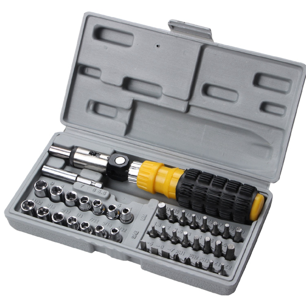 41-Piece Multifunctional Screwdriver Set Tool Socket Wrench Combination 4851255844996