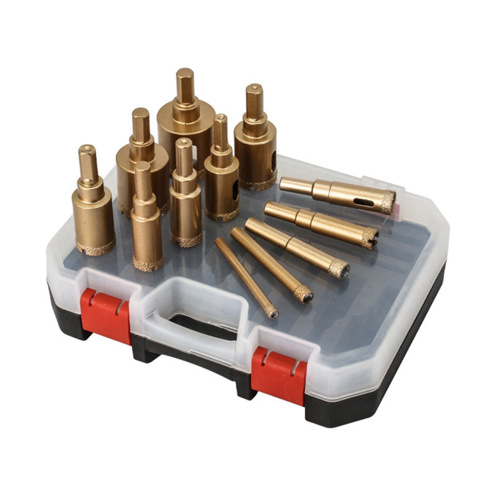 Brazing Hole Opener Set Multi-Purpose Drilling Bit Saw Hand Tools are Suitable for Marble Tiles Glass, Etc-image-OPC-PHCHBZG-NEW