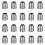 20Pcs Safety Handle Wedges Replacement Iron Handles Splitting Conical for Claw Hammer Sledge 2