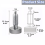2Pcs Stainless Steel Hand Retractable Spring Plungers with Knurled Handle - Quick Release Locking Pin M6 3