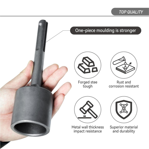SDS Max -Post Driver Attachment, 2 Inch Diameter Head, for Use with SDS-Max Rotary and Demolition Hammers. -Posts 2