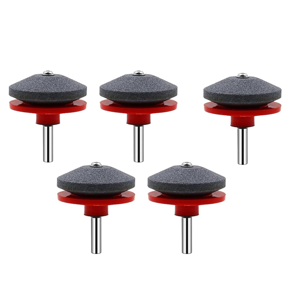 5Pcs Lawnmower Dull Blade Sharpener, Lawn Mower Sharpener Tool, Universal Sharpeners For Mowers,Red 4851255858191