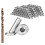 40 Pack Angle Beveled Protector Sleeves, Wood Post Stair Cable Railing 1/8, 30 Degree 2