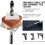 Masonry Drill Bit Set for Glass/Tile/Plastic/Wood/Concrete/Cement/Metal, Professional Carbide Bits,Set (1/8-1/2In) 5