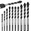 Masonry Drill Bit Set for Glass/Tile/Plastic/Wood/Concrete/Cement/Metal, Professional Carbide Bits,Set (1/8-1/2In) 1