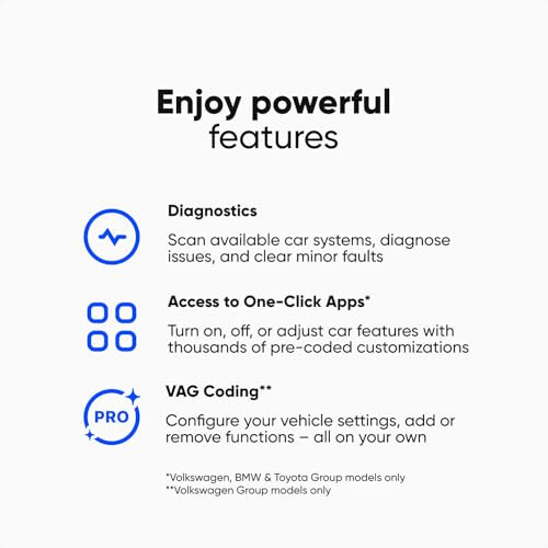 Diagnosecodering Analyse Tool - OBDeleven - Pro Editie - Bluetooth - OBD2 - Android/iOS 1