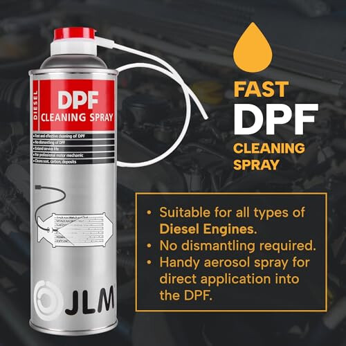 JLM Diesel Particulate Filter (DPF) Cleaner | Car Engine Additive Spray, 400ml (J02220) 2