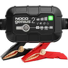NOCO GENIUS2UK, 2A Car Battery Charger, 6V and 12V Portable Smart Charger, Battery Maintainer, Trickle Charger and Desulfator for AGM, Leisure, Lithi