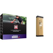 Autoglym Luxury Bodywork And Wheels Collection, 6pc Car Cleaning Kit, Car Cleaning Gift Set, Black & Hi-Tech Aqua-Dry Chamois - Super Absorbent Hard