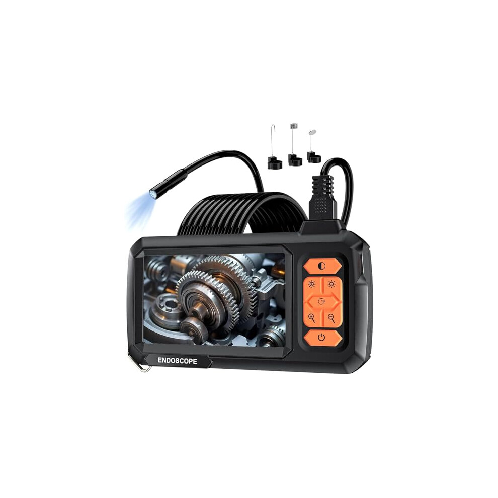 Goldeggs Borescope, 4.3" Endoscope Inspection Camera With Ip67 Waterproof Endoscope, 1080 Hd Drainage Borescope Lens, 16.5Ft Snake Endoscope C Light 5402219615559