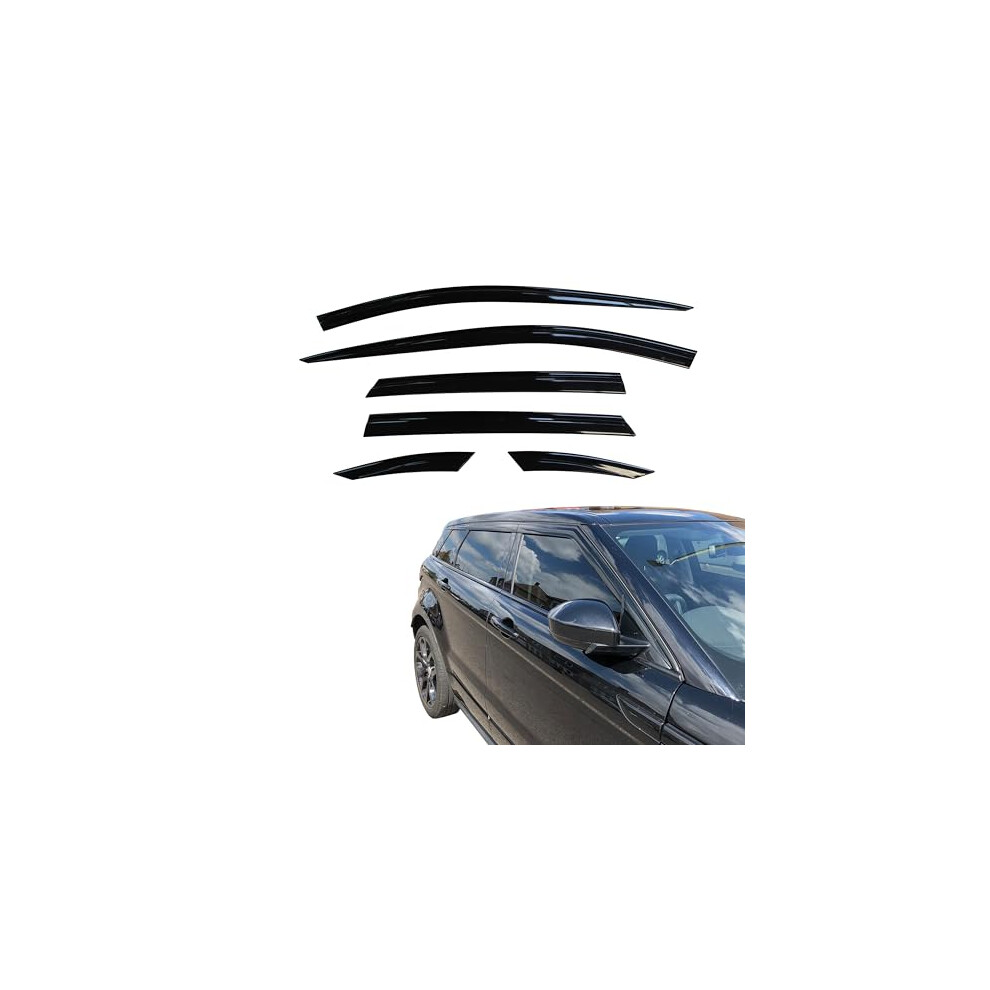 Auto Clover Wind Deflectors Set For Range Rover Evoque 2011-2018 (6 Pieces) 8809315270151