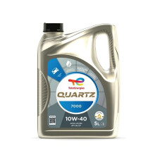 TotalEnergies Quartz 7000 10W40 Engine Oil - ACEA A3/B4, API SN/CF - Clean-Shield Technology - Synthetic Motor Oil Lubricant - 5L