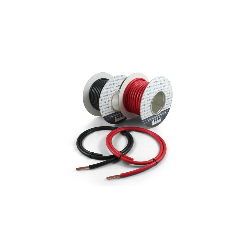 Autowiring Automotive Hi-Flex 110 Amp 16Mmâ² Battery/Starter/Inverter/Welding Pvc Cable Wire (, 50 Metre) Red 5060396358241