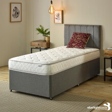 (2ft6 Shorty Small Single Mattress - 75cm x 175cm) Essentials Jump n Tac Hybrid Mattress - 19cm Deep, Soft Feel