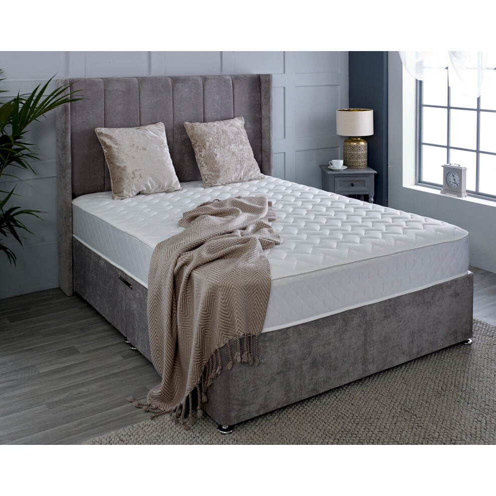 Starlight Beds (4Ft Small Double Mattress - 120Cm X 190Cm) Astral Hybrid Mattress - Soft Feel Cool Touch Quilted Sleep Surface
