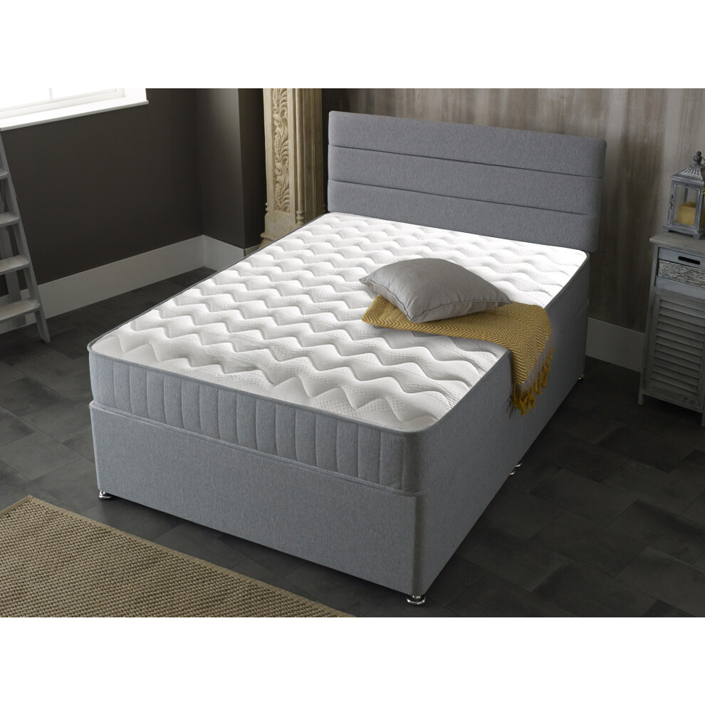 Starlight Beds (European Single Mattress - 90Cm X 200Cm) Castle Essential Sprung Mattress - 8-Inch Deep, Soft Feel