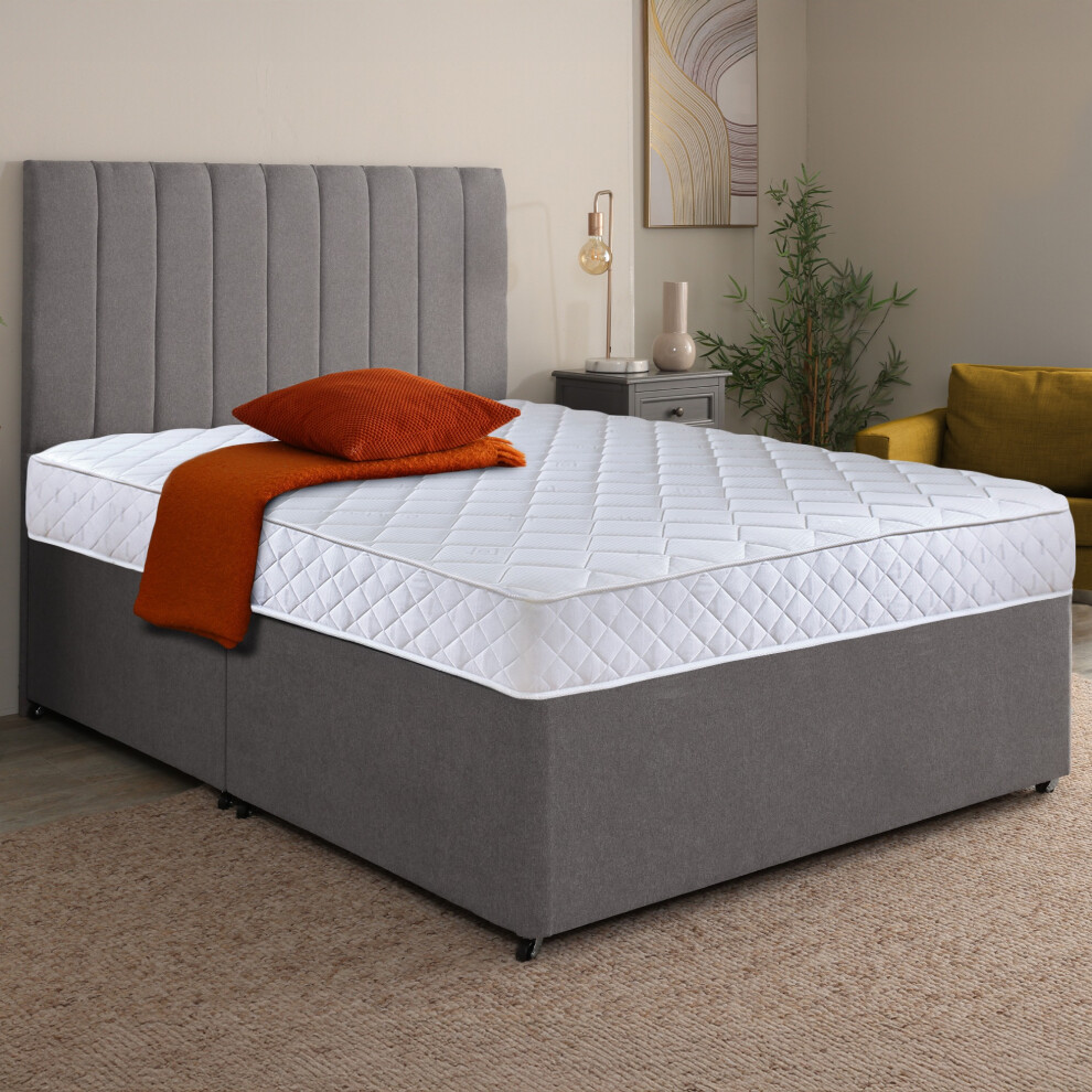 (4ft6 Double Mattress - 135cm x 190cm) Cooltouch Plus Diamond Essentials Foam Free Pinna-Coil Mattress-image-OPC-PHCHGRX-NEW