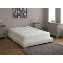 (3ft Single Mattress - 90cm x 190cm) Essentials Zig Zag Hybrid Mattress - 7.5" Deep, Soft Firmness