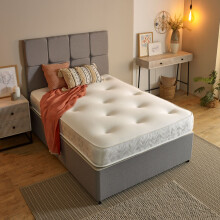 (European King Size Mattress - 160cm x 200cm) Galaxy Hand-Tufted Hybrid Mattress - 20cm Deep, Quilted Soft Sleep Surface
