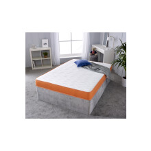 (European Single Mattress - 90cm x 200cm) Shorty Memory Foam Sprung Mattress - Coil Springs & Memory Foam Layer