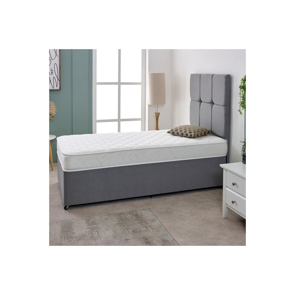 Starlight Beds Blue (European Small Single Mattress - 80Cm X 200Cm) Stress-Free Hybrid Mattress - 18Cm Deep, Soft Feel, Memory Foam & Spring Support