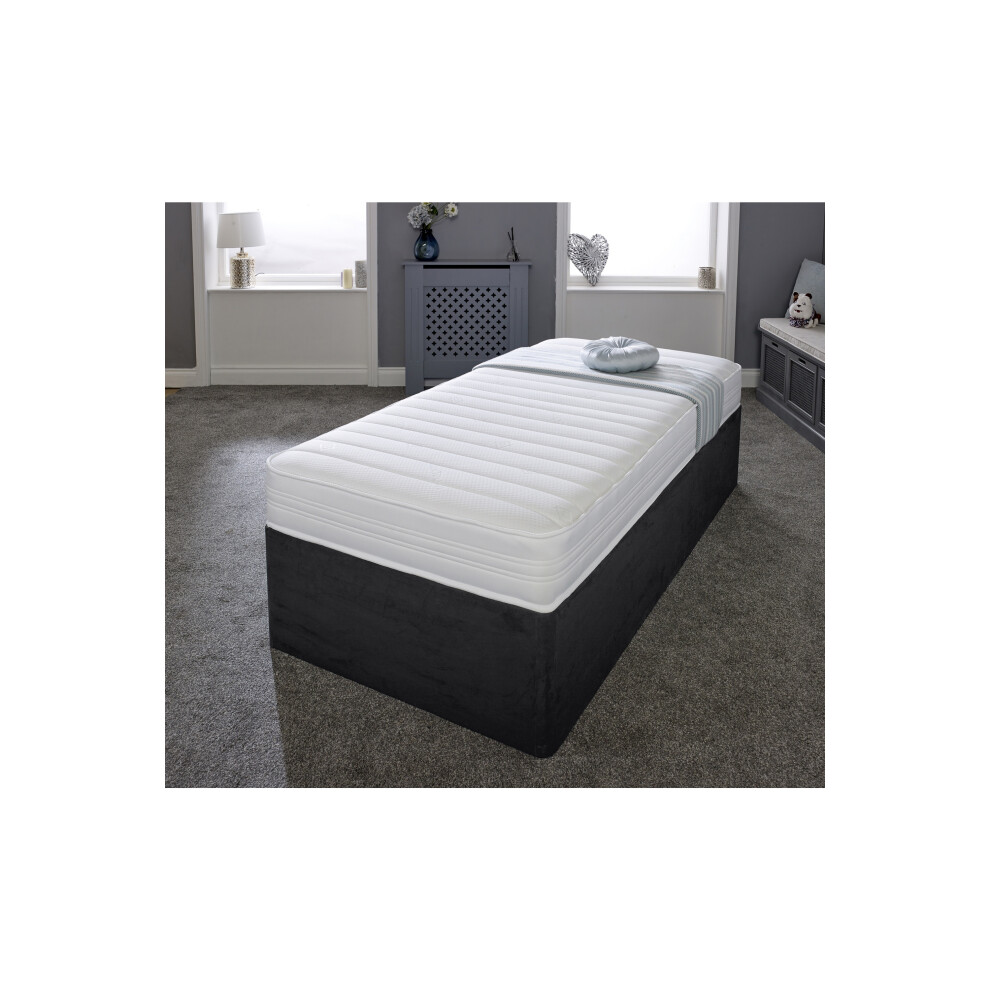 (2ft6 Shorty Small Single Mattress - 75cm x 175cm) Sirocco Airflow Hybrid Mattress - 18cm Deep, Spring & Memory Foam Support-image-OPC-PHCHH5R-NEW