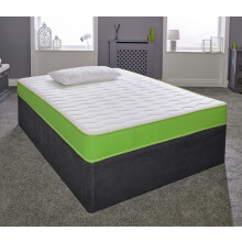 (2ft6 Shorty Small Single Mattress - 75cm x 175cm) Hybrid Memory Foam & Pinna-Coil Mattress - Soft/Medium Cooltouch+ Breathable