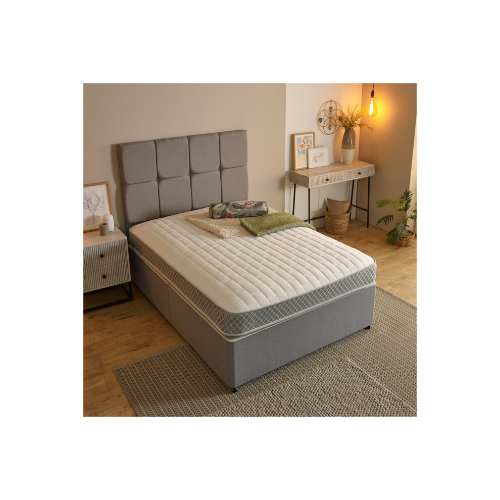 Starlight Beds Unisex White Memory Foam Hybrid Spring Mattress 7.25 Inch Deep Coil Spring Core In | : Small - Image 2