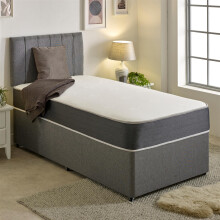 (4ft6 Double Mattress - 135cm x 190cm) Linear Cool Touch Hybrid Mattress - 20cm Deep, Soft Firmness