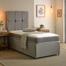 (4ft Small Double Mattress - 120cm x 190cm) Zig Zag Hybrid Single Mattress - 19cm Deep, Soft Firmness